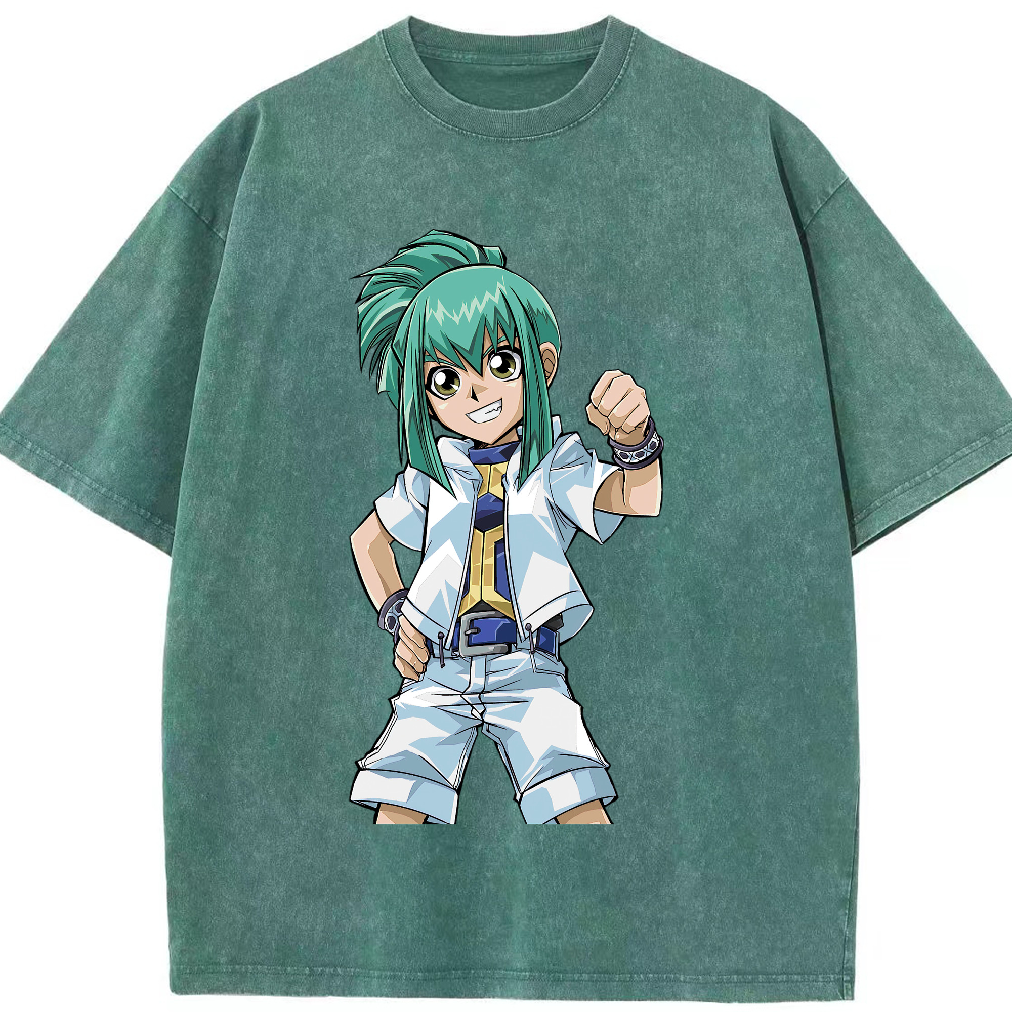 （画像用） 遊☆戯☆王 Yu-Gi-Oh! 綿100% ヴィンテージ風 半袖Tシャツ（フロントプリント）